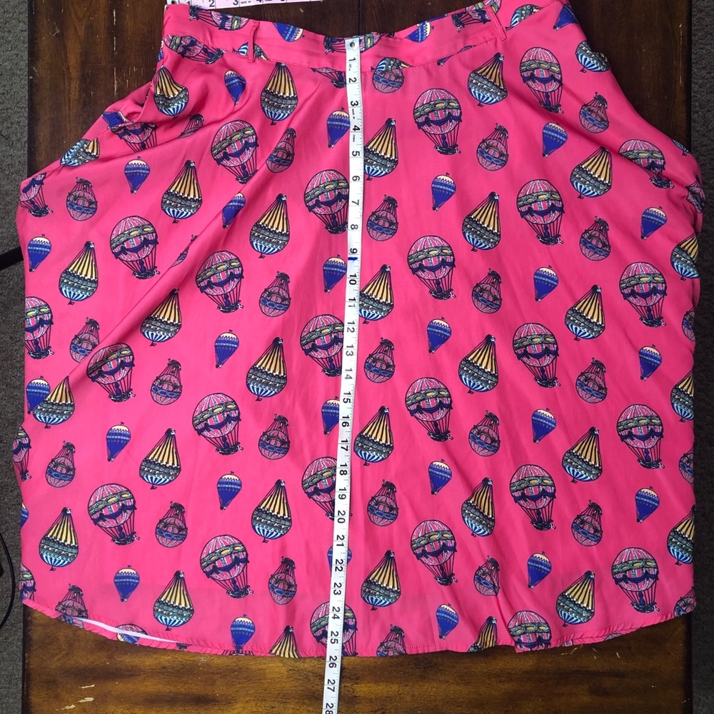 ModCloth hot air balloon vibrant pink circle skirt - Picture 13 of 16
